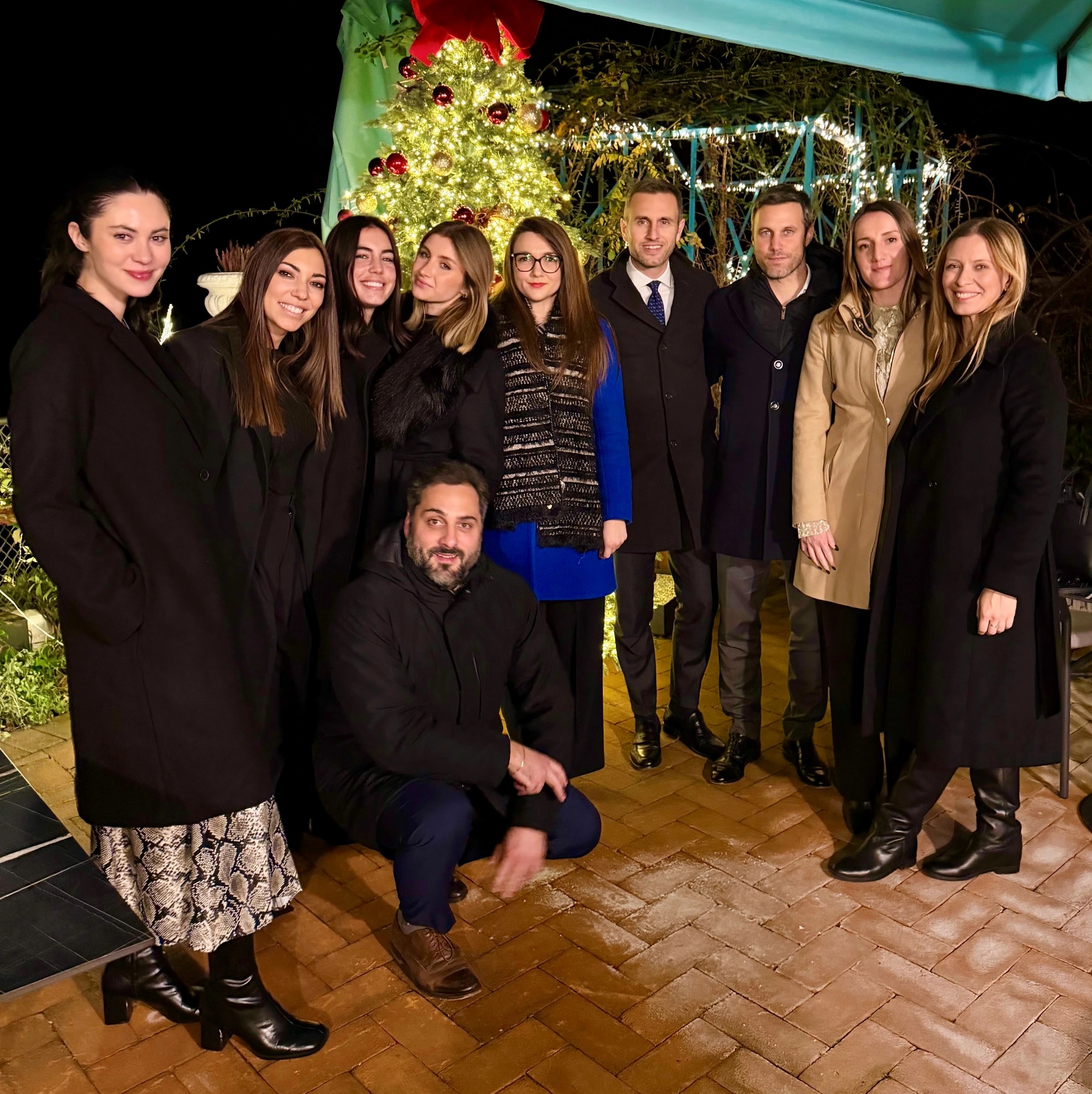 Un momento insieme al team dello Studio